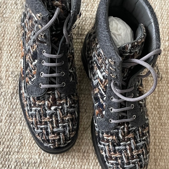 CHANEL Shoes - CHANEL Black Quilted Interior Boots